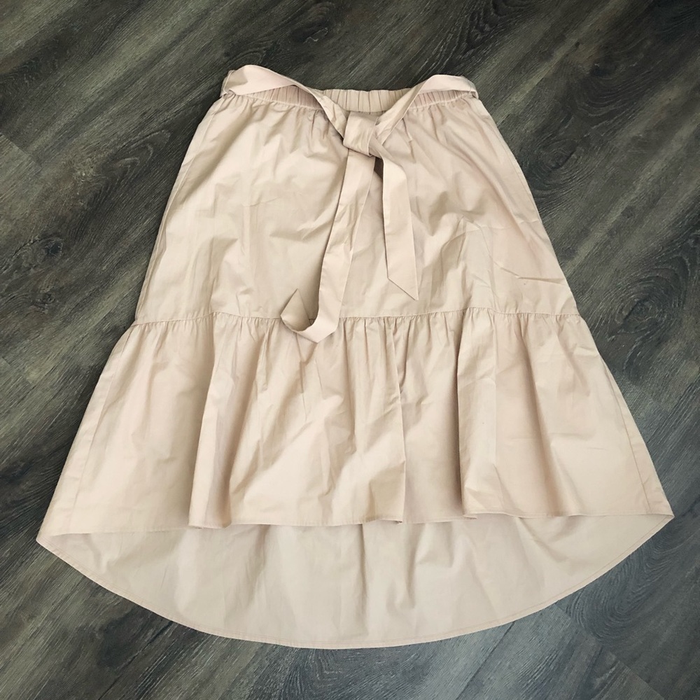 New! 100% cotton lined skirt with belt.